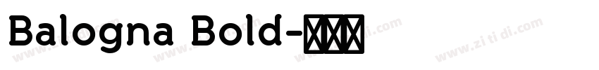 Balogna Bold字体转换